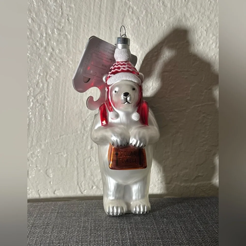 Target Christmas Glass Delivery Bear Ornament Wondershop™